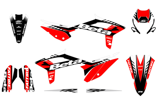 KIT DÉCO MOTOCROSS “RACER” POUR BETA X-TRAINER NOIR - ATW DESIGN