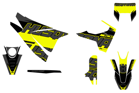 Kit déco motocross “Full” Husqvarna 701 Jaune - ATW DESIGN