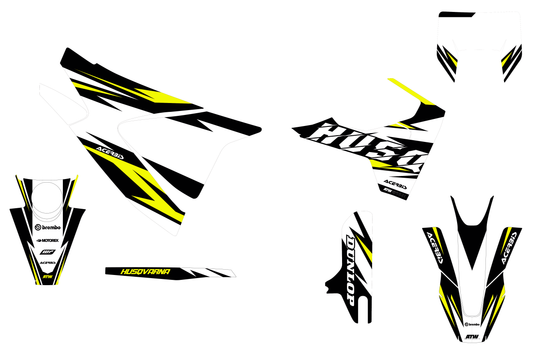 Kit déco motocross “Thunder” Husqvarna 701 Blanc - ATW DESIGN