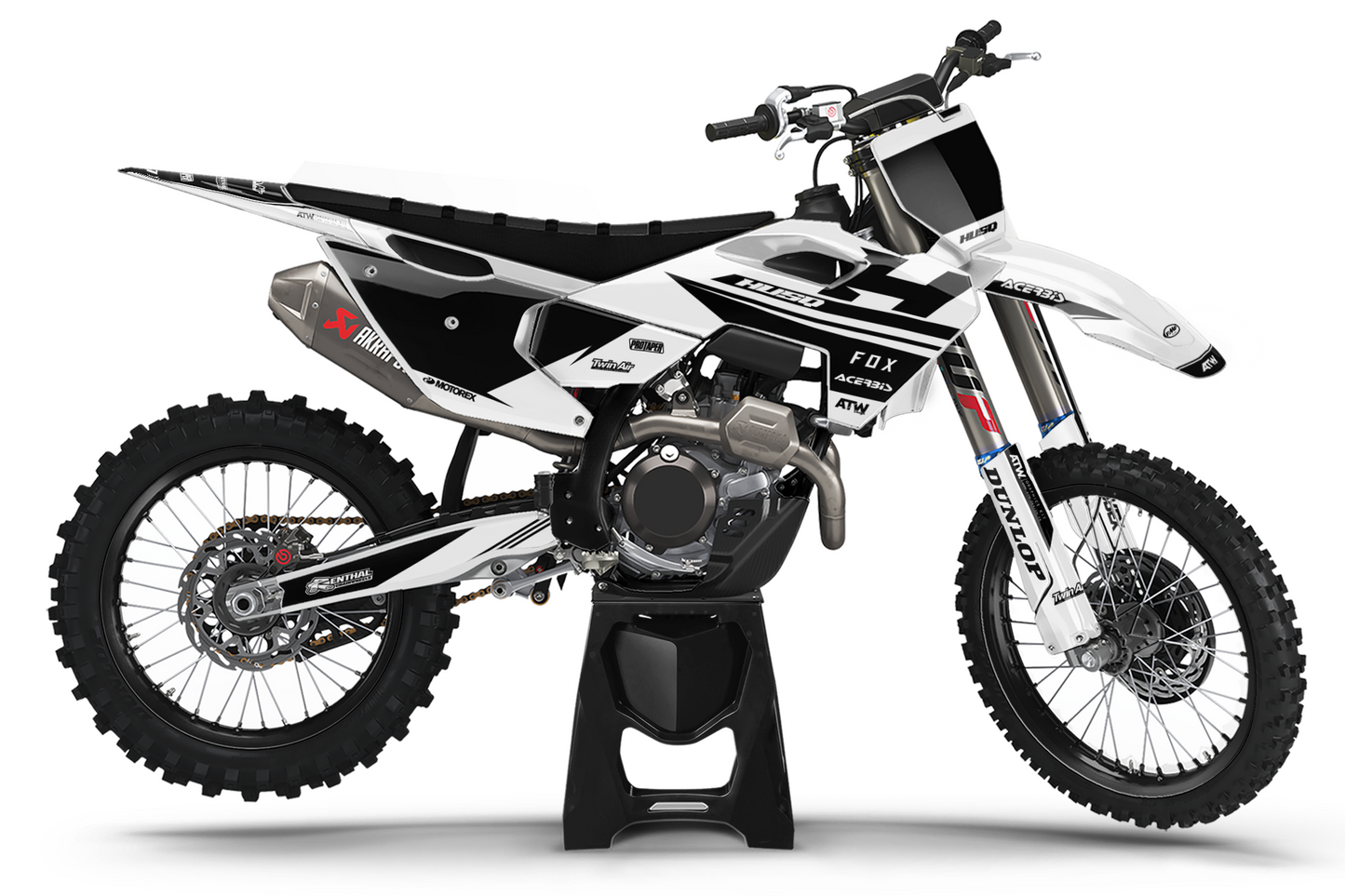 Kit déco motocross “Spike” Husqvarna Blanc