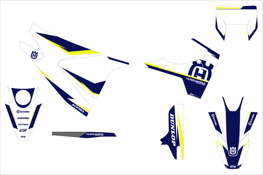 Kit déco motocross “Factory” Husqvarna 701 Blanc - ATW DESIGN