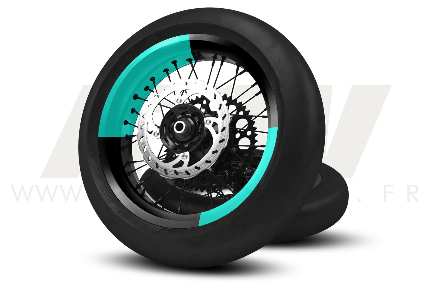 Kit déco 25/25 pour Jantes Supermotard - ATW DESIGN