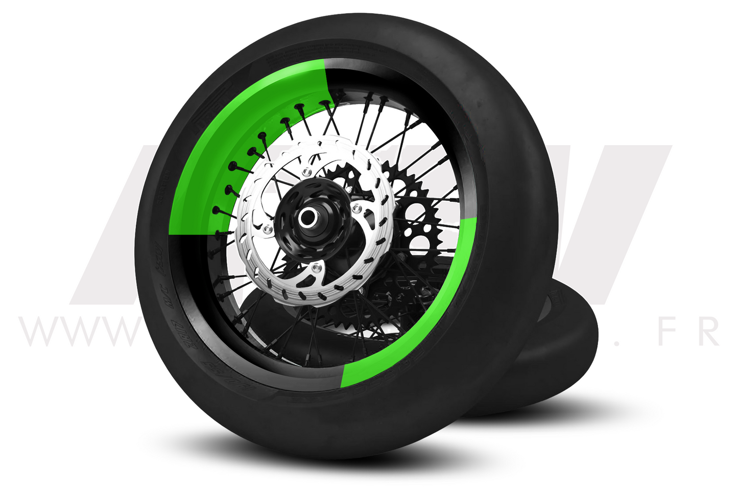 Kit déco 25/25 pour Jantes Supermotard - ATW DESIGN