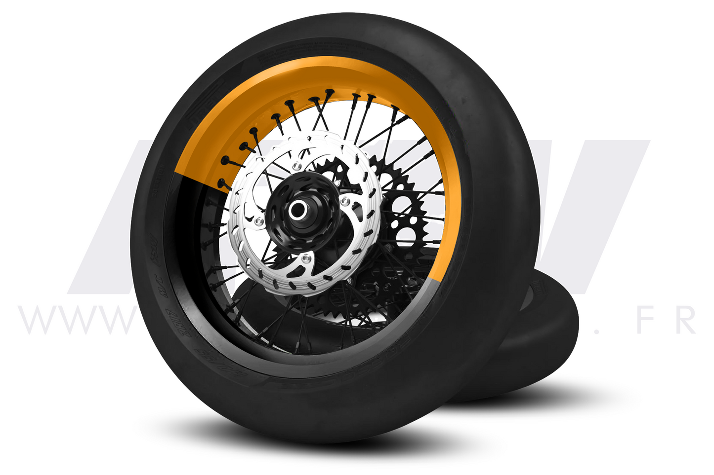 Kit déco 50/50 pour Jantes Supermotard
