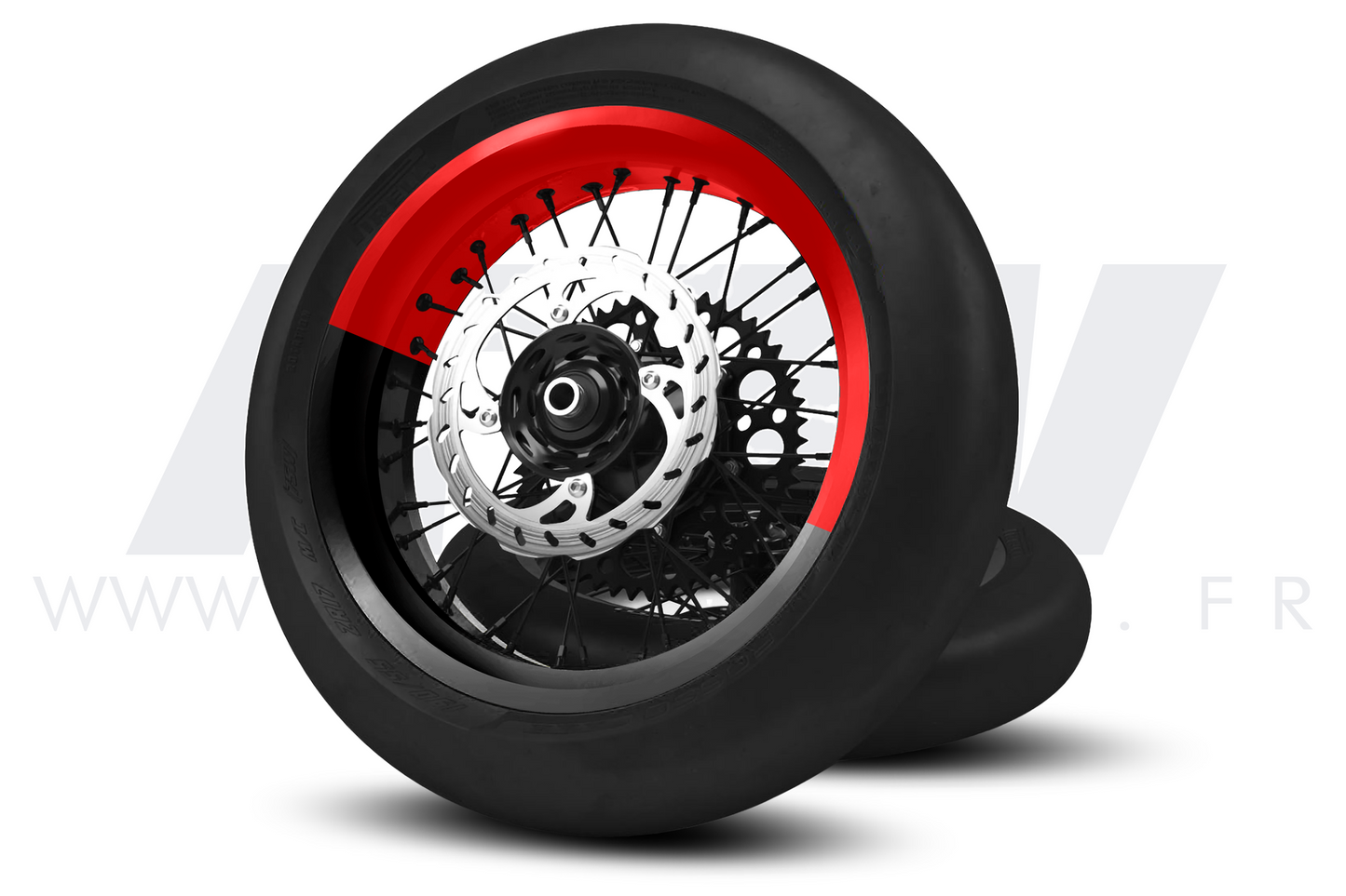 Kit déco 50/50 pour Jantes Supermotard