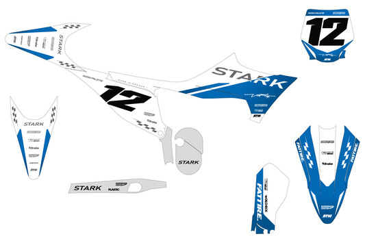 Kit déco Stark VARG MX/EX/SM - SVMX002 Blanc