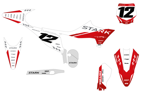 Kit déco Stark VARG MX/EX/SM - SVMX002 Rouge
