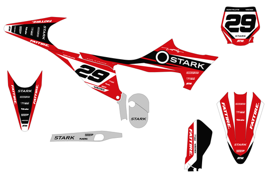 Kit déco Stark VARG MX/EX/SM - SVMX004 Rouge