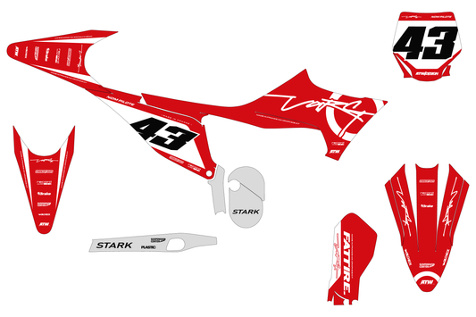 Kit déco Stark VARG MX/EX/SM - SVMX005 Rouge