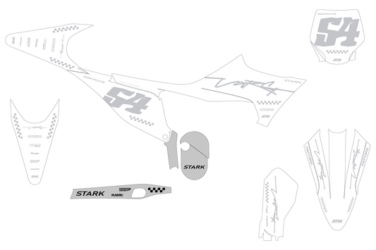 KTM 50 SX motocross graphics kit - Cutz Orange