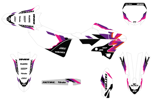 Kit déco motocross Yamaha YZ - Year50 Noir