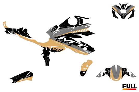 Kit déco YAMAHA MT-07 “Torque” Beige - ATW DESIGN