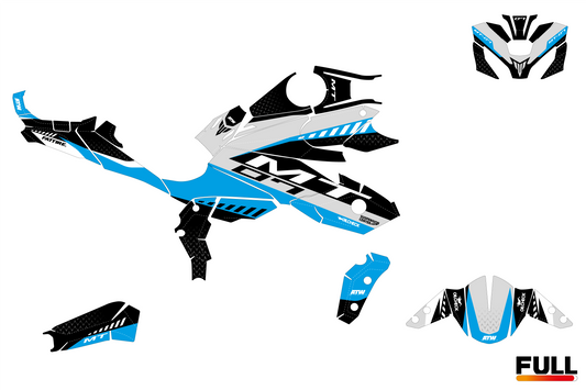 Kit déco YAMAHA MT-07 “Torque” Cyan - ATW DESIGN