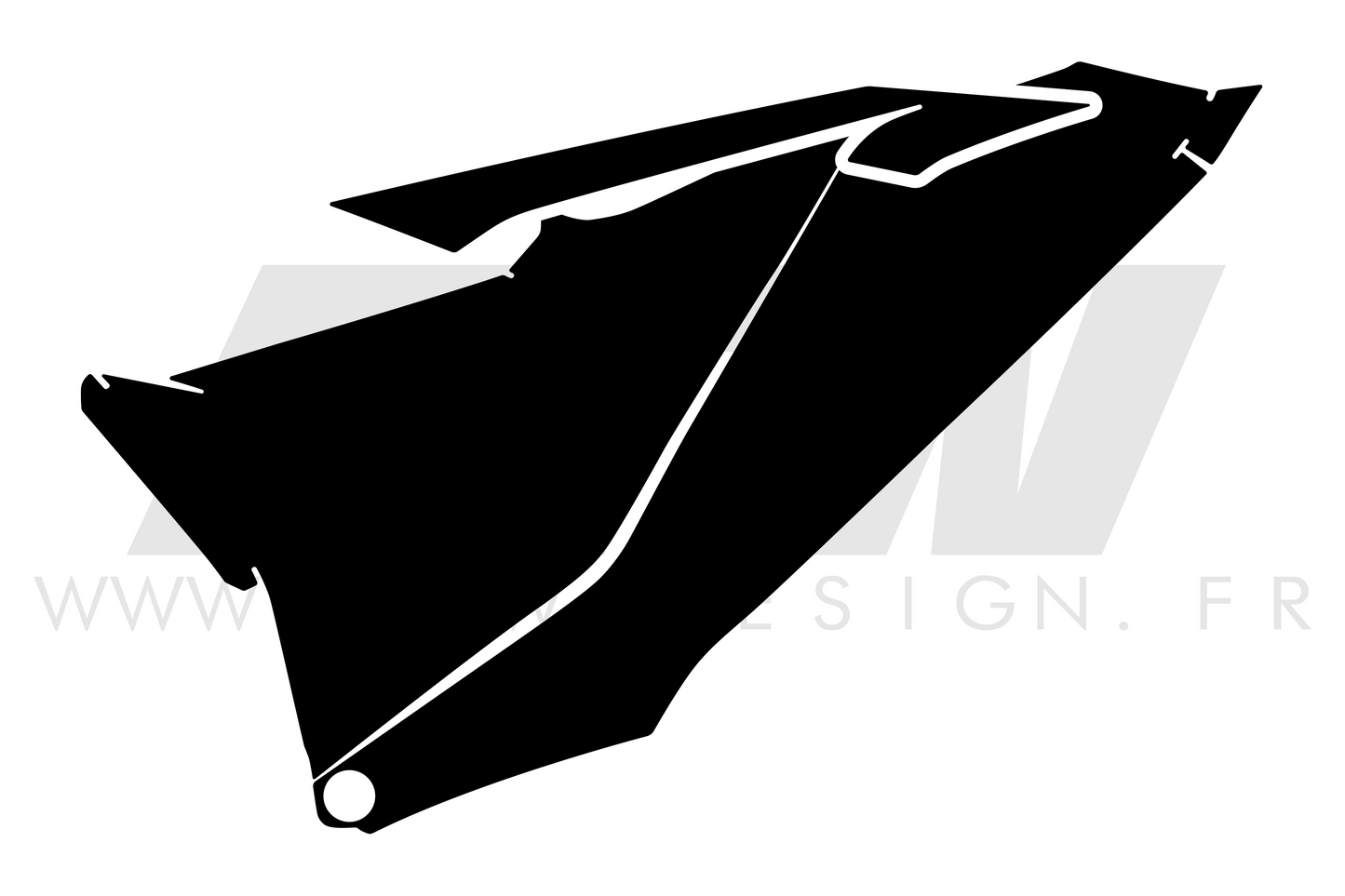 RÉIMPRESSION - LATÉRAL ARRIERE GAUCHE - ATW DESIGN