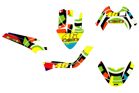 Kit déco Scooter “VR46” Yamaha MBK Booster - Personnalisable - ATW DESIGN