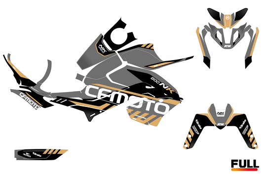 Kit déco CF MOTO 800 NK “Speed” Beige - ATW DESIGN