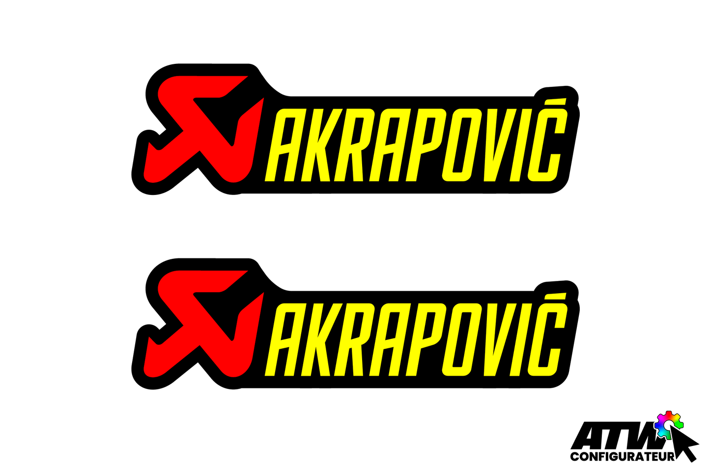 Sticker Akrapovic V2 - Configurable