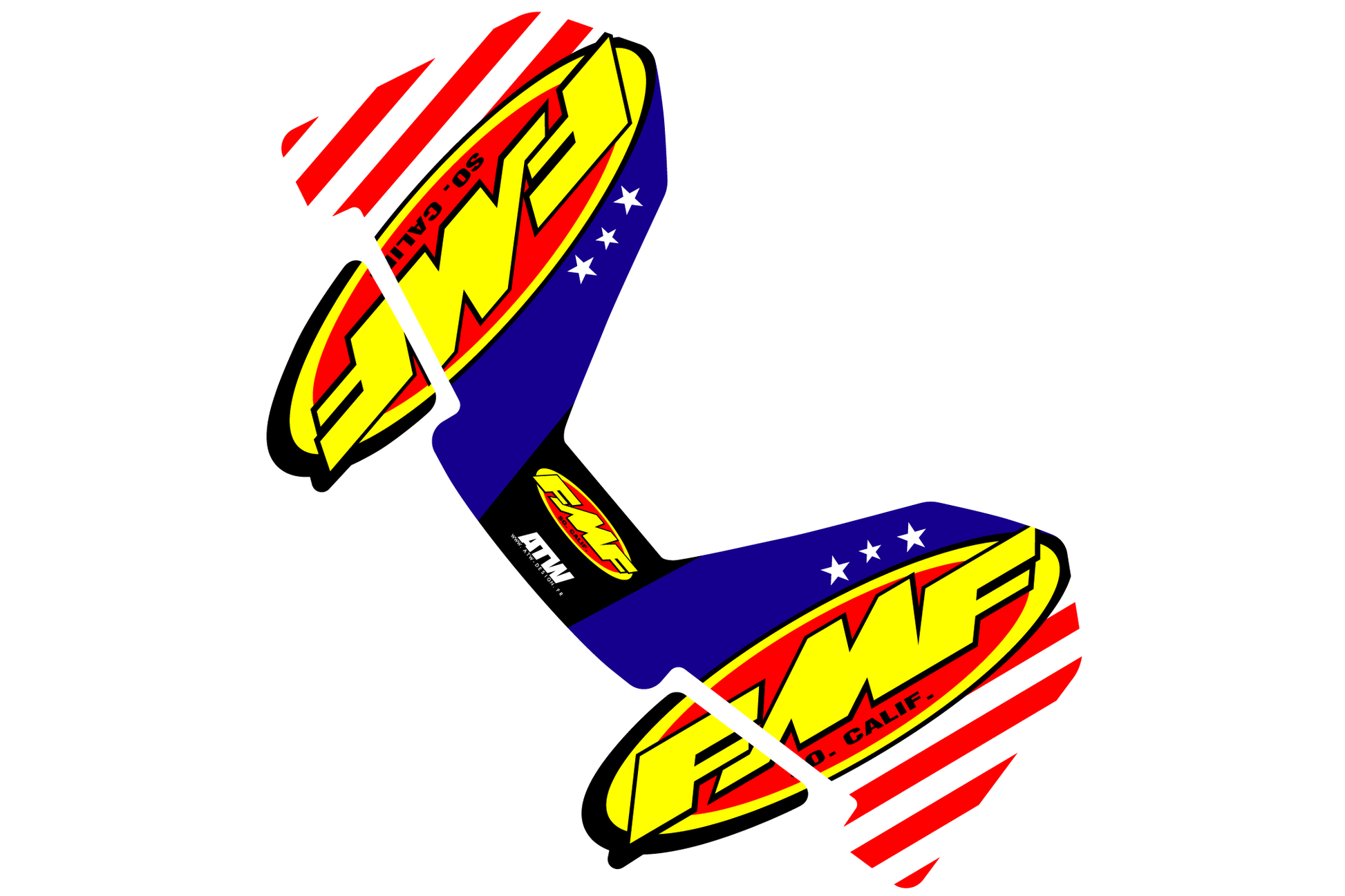 Sticker FMF 4.1 (2nd Gen) Country - Configurable - ATW DESIGN