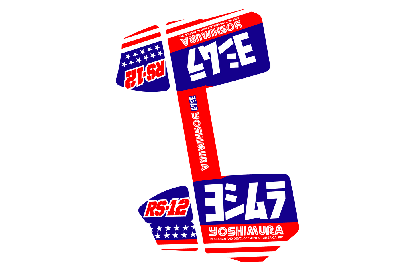 Sticker YOSHIMURA RS-12 Country - Configurable - ATW DESIGN