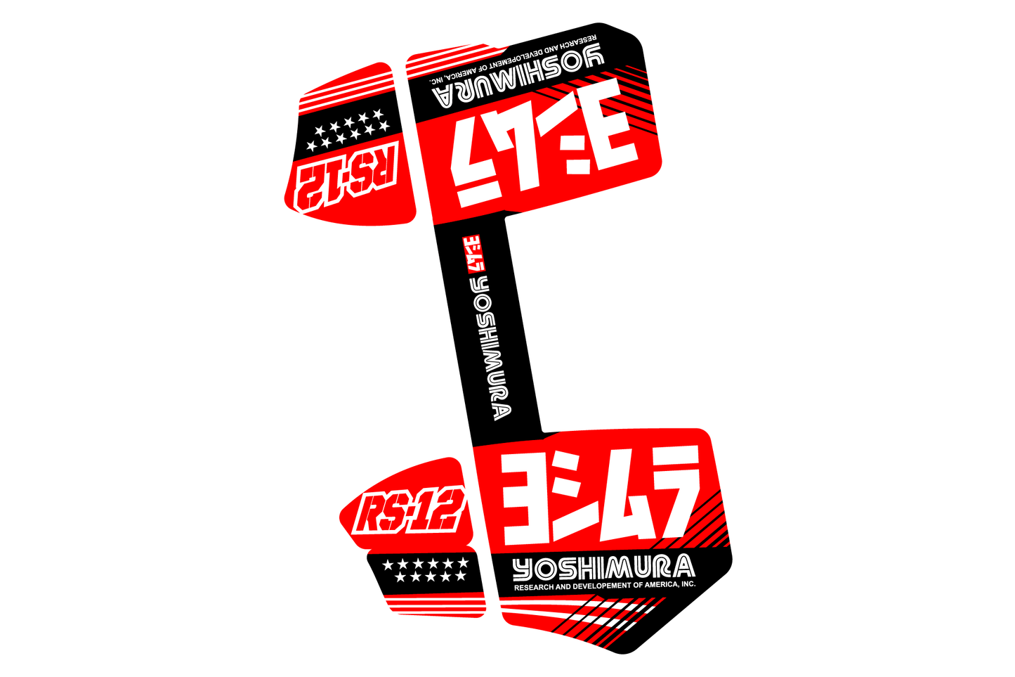 Sticker YOSHIMURA RS-12 Factory - Configurable - ATW DESIGN