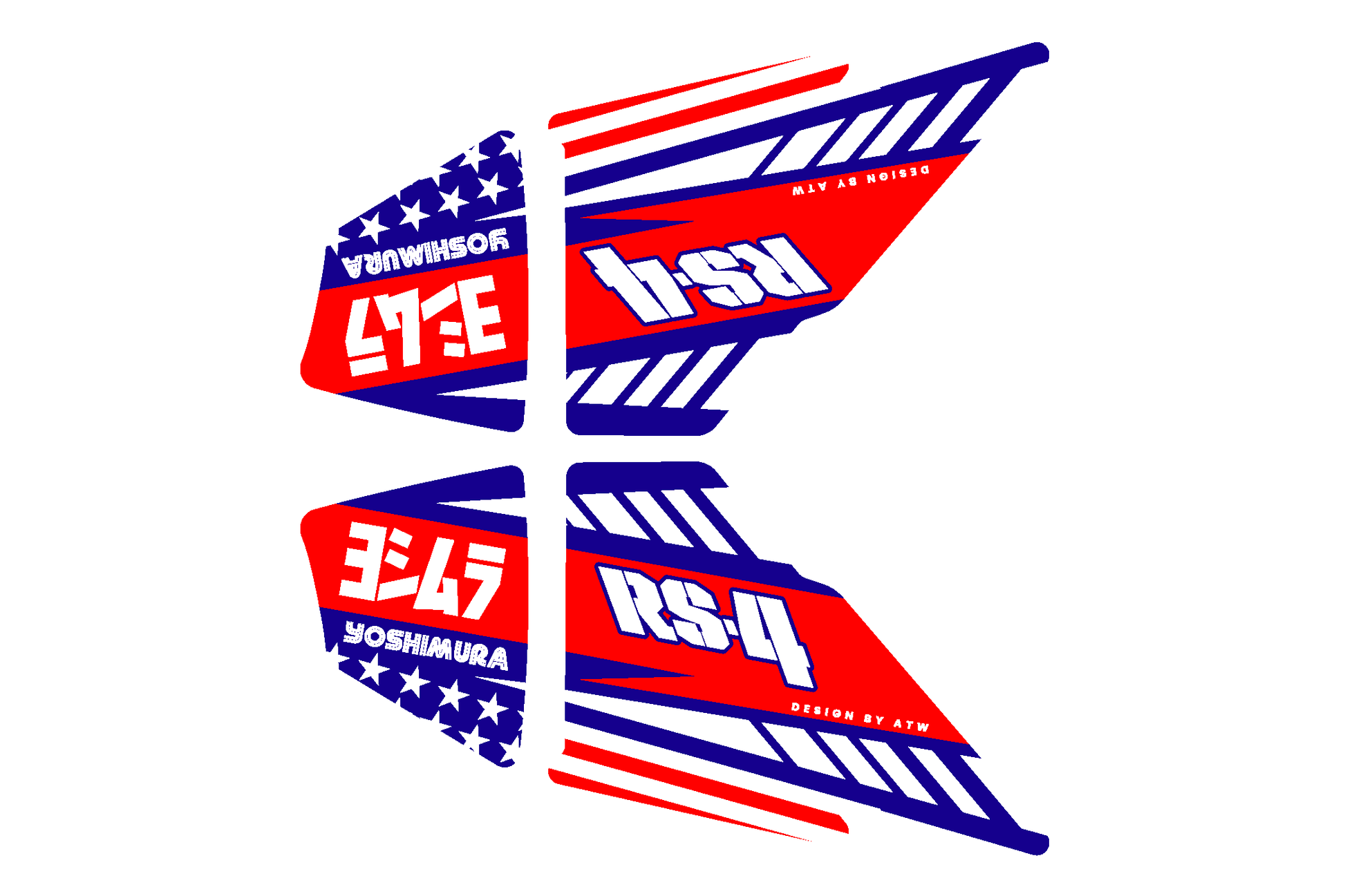 Sticker YOSHIMURA RS-4 Country - Configurable - ATW DESIGN