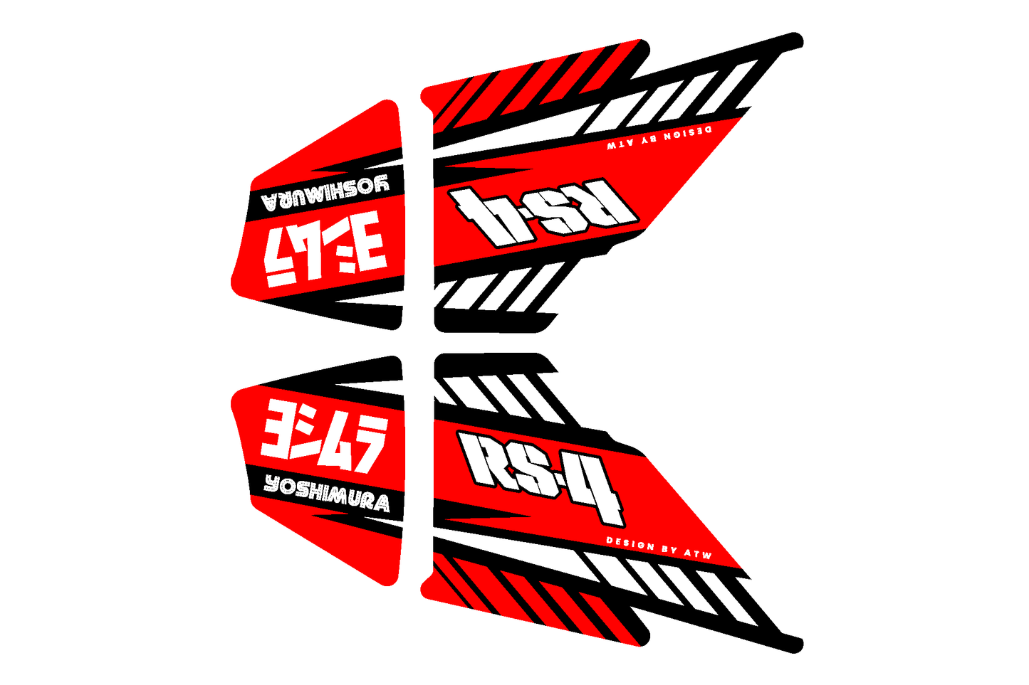 Sticker YOSHIMURA RS-4 Factory - Configurable - ATW DESIGN