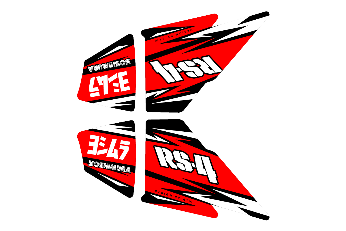 Sticker YOSHIMURA RS-4 Thunder - Configurable - ATW DESIGN