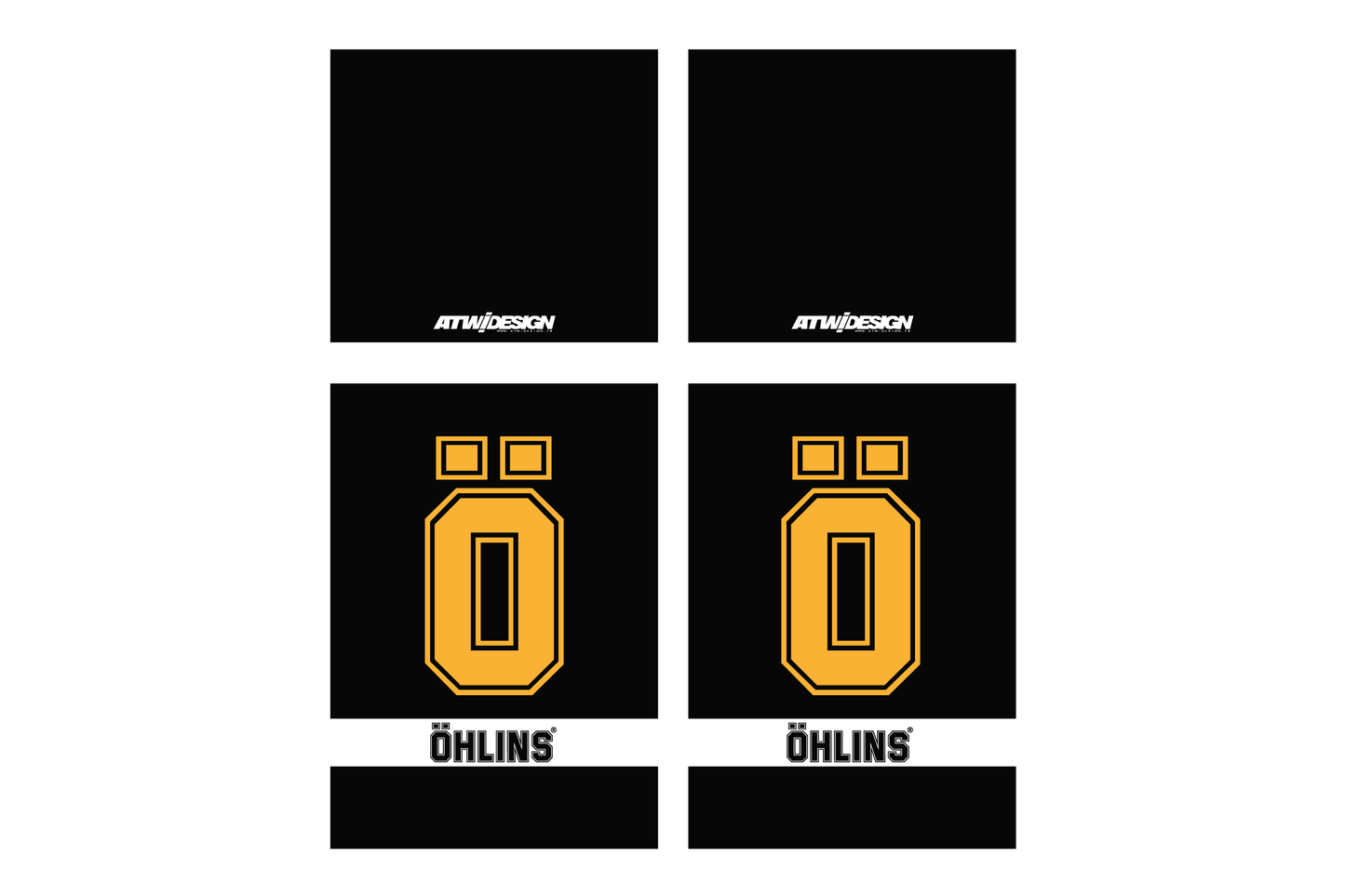 Stickers de Fourche complet - Ohlins V4
