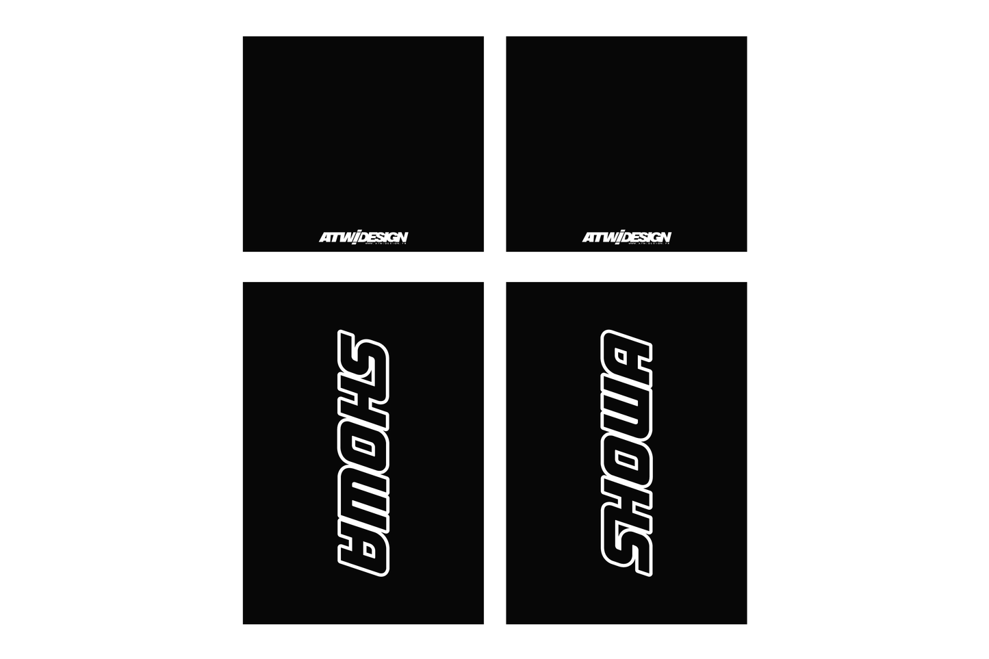 Stickers de Fourche complet - Showa V2