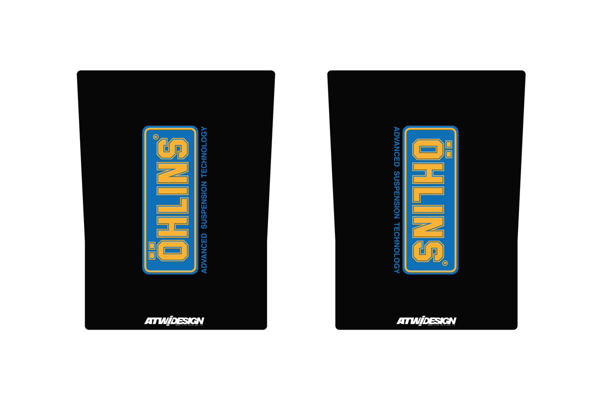 Fork stickers 230x165mm - Ohlins V3