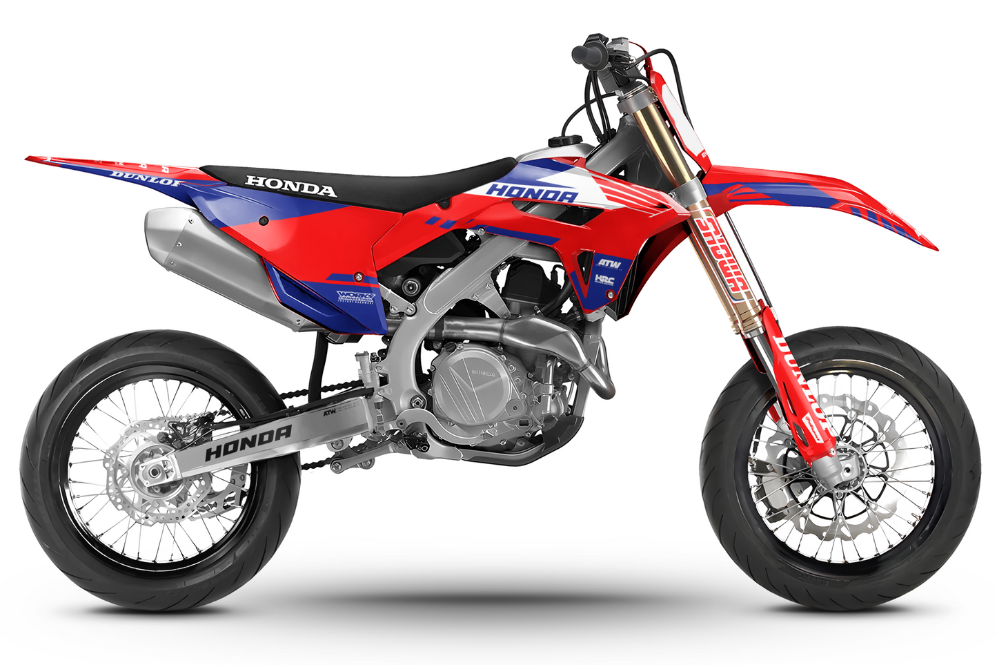 Kit déco motocross “Finish” Honda CR - CRF Rouge