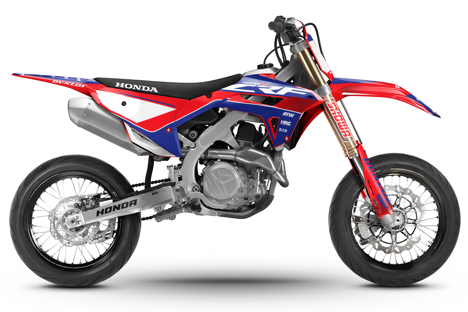 Kit déco motocross “Horizon” Honda CR - CRF Bleu - ATW DESIGN