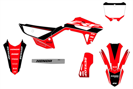 Kit déco motocross “Horizon” Honda CR - CRF Noir - ATW DESIGN