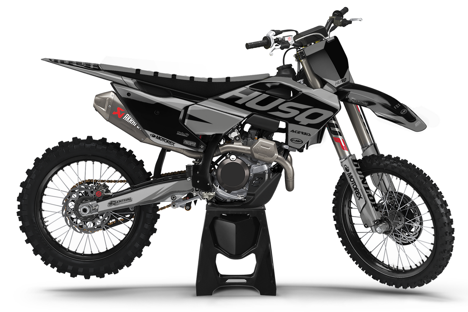 Kit déco motocross “Grow” Husqvarna Noir - ATW DESIGN
