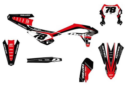 Kit déco Beta X-TRAINER - BTXT004 Noir