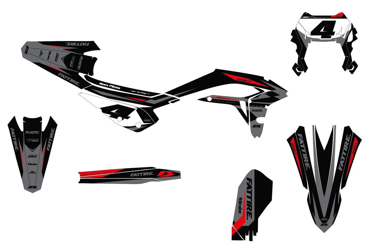 Beta X-TRAINER Dekor-Kit - BTXT005 Schwarz