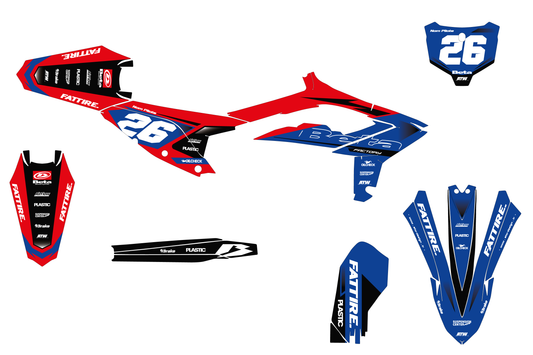 Kit déco Beta RR/RX/XTRAINER - BTMX003 Bleu