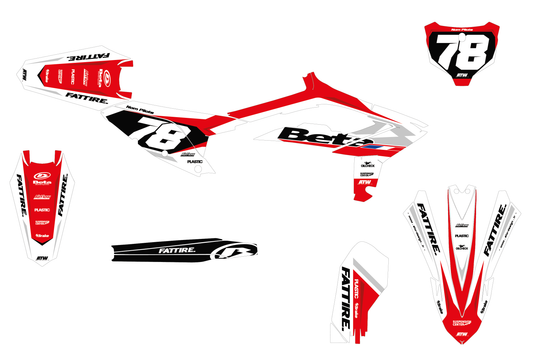 Kit déco Beta RR/RX/XTRAINER - BTMX004 Blanc