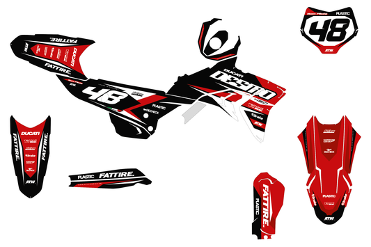Kit déco Ducati Desmo - DCMX005 Noir