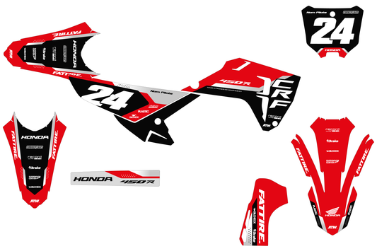 Kit déco HONDA CRF - HDMX003 Blanc