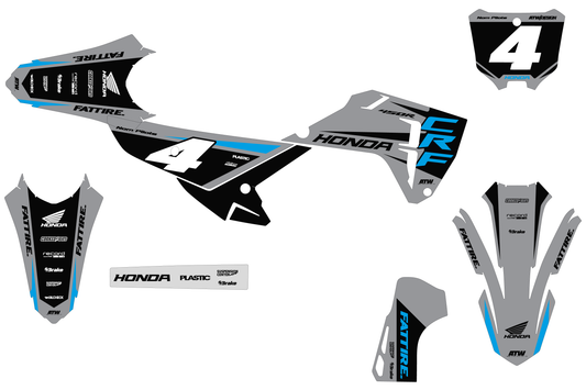 Kit déco HONDA CRF - HDMX009 Gris