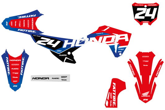 Kit déco HONDA CRF - HDMX010 Bleu