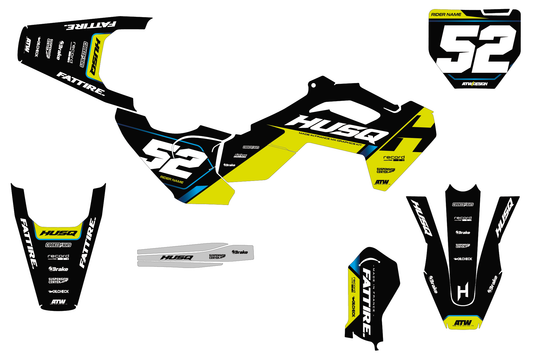 Kit déco HUSQVARNA TC 50/65/85 & EE 3/5 - HQMMX005 Noir