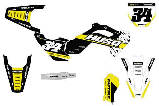 Kit déco HUSQVARNA TC 50/65/85 & EE 3/5 - HQMMX008 Blanc