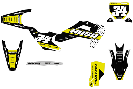 Husqvarna 450 FS Graphics Kit - HQSM008 Black