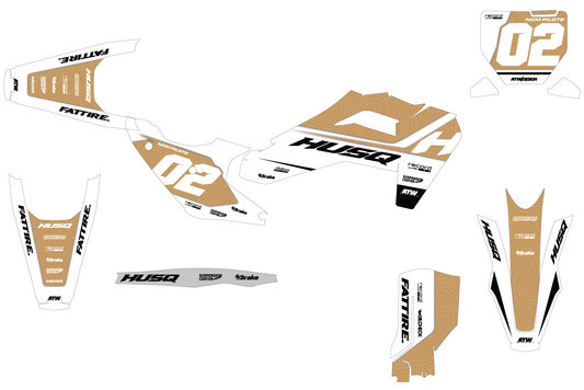 Husqvarna 450 FS Graphics Kit - HQSM009 Beige