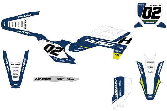 Husqvarna 450 FS Graphics Kit - HQSM009 Blue