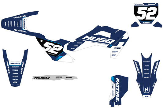 Husqvarna 450 FS Graphics Kit - HQSM005 White