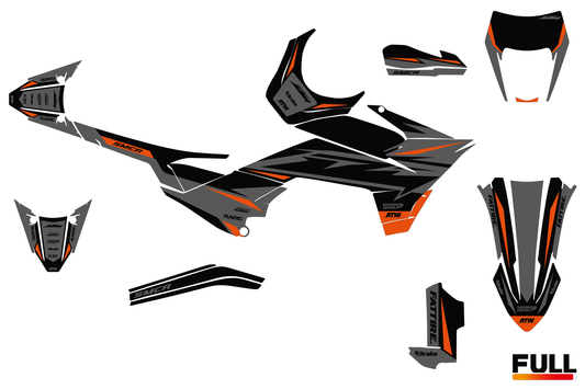 Kit déco moto KTM 125-390 SMC-R - Spike Noir