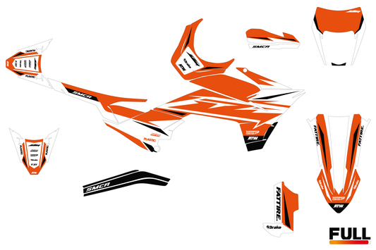 Kit déco moto KTM 125-390 SMC-R - Spike Orange